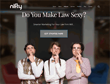 Tablet Screenshot of niftylaw.com